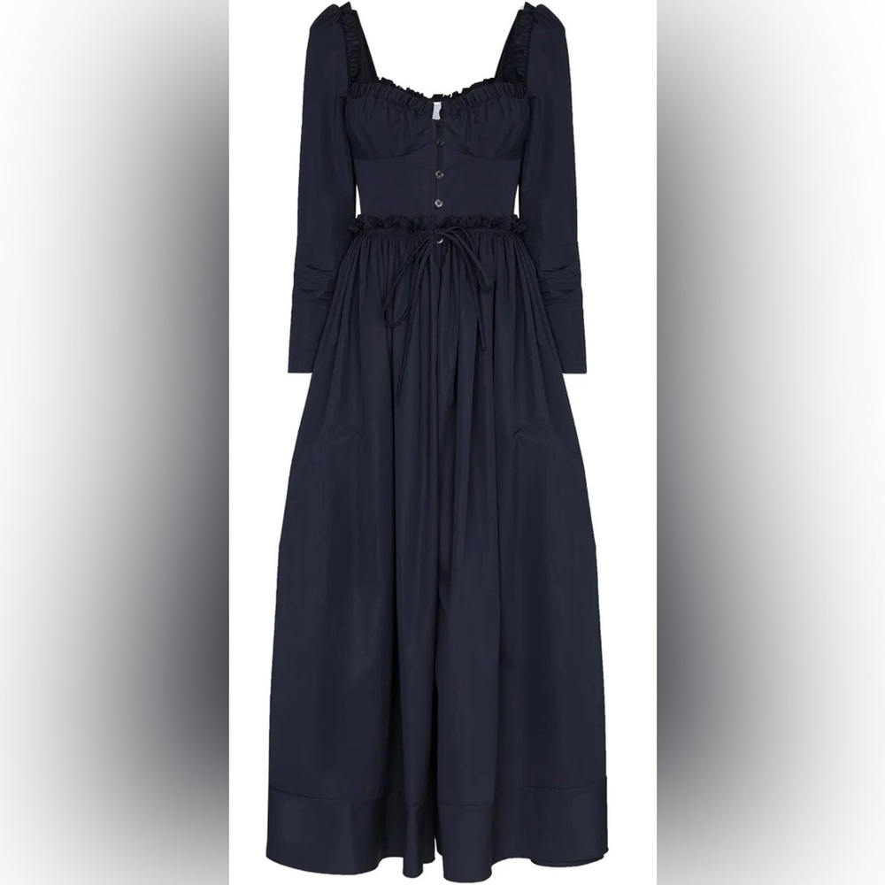 STUNNING-Rosie Assoulin Garten Party Ruffled Cotton-blend Maxi Dress-6